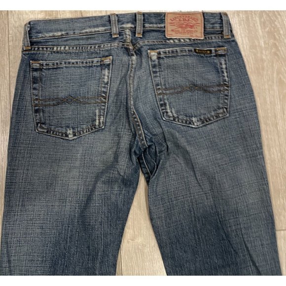 Vintage Lucky Brand Dungarees Dream Jean Blue Jeans Button Fly 6/28 USA Made - Picture 9 of 11